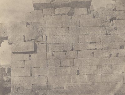 Karnak, Hypostyle Zaal, Zuidmuur (Buitenkant) door John Beasly Greene