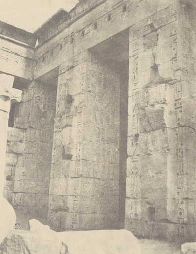 Médinet Habou, Paleis van Ramses II, 2de Hof, Oostzijde door John Beasly Greene