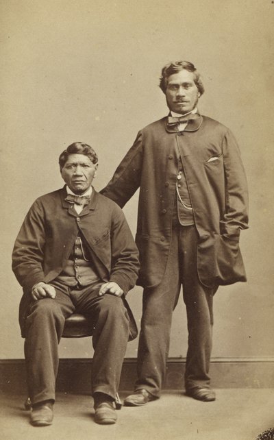 Takerei en Hapimana, c.1863 door John Beattie