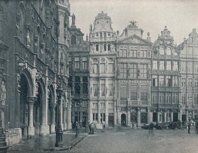 Een hoek van de Grote Markt, Brussel, België, ca. 1900 1914-1915 door John Benjamin Stone