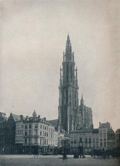 Kathedraal van Onze-Lieve-Vrouw, Antwerpen, België door John Benjamin Stone