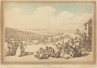 Rennen door John Bluck after Thomas Rowlandson