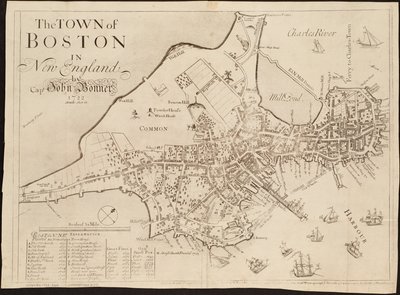 De stad Boston in New England door John Bonner