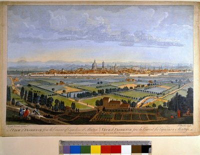 Uitzicht op de stad Florence vanaf het klooster van Capucins in Montughi door John Bowles