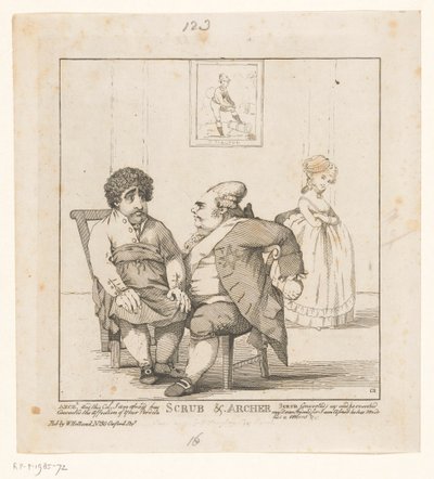 Spotprent op Charles Fox en Frederick North, 1783 door John Boyne