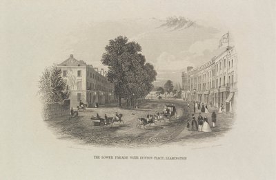De onderste parade met Euston Place, Leamington door John Brandard