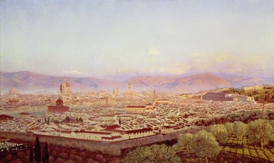 Florence vanaf Bellosguardo door John Brett