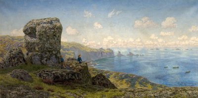 Gouden vooruitzichten, St. Catherines Well, Lands End, Cornwall, 1881 door John Brett