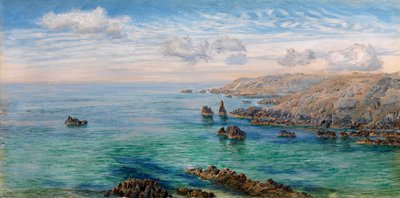 Schets aan de zuidkust van Guernsey door John Brett