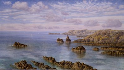 Zuidkust van Guernsey, 1875 door John Brett