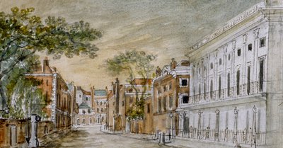 Uitzicht langs Vigo Lane, City of Westminster, Londen door John Bromley