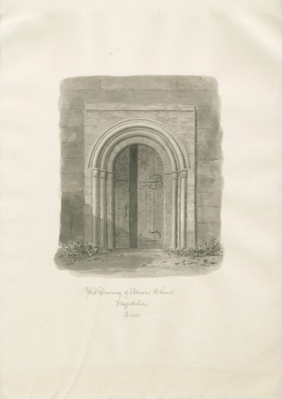 Alrewas Kerk - Westelijke Deur door John Buckler