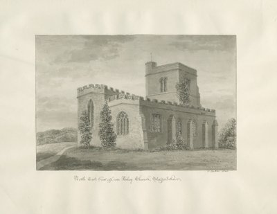 Arley Kerk: sepia tekening, 1846 door John Buckler