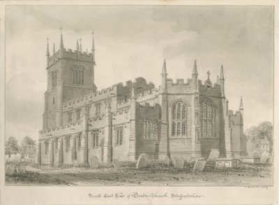 Barton under Needwood Kerk door John Buckler