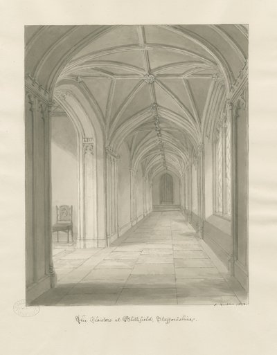 Blithfield Hall - Kloosters door John Buckler