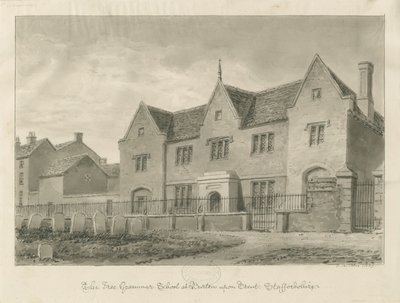 Burton-upon-Trent - Grammar School door John Buckler