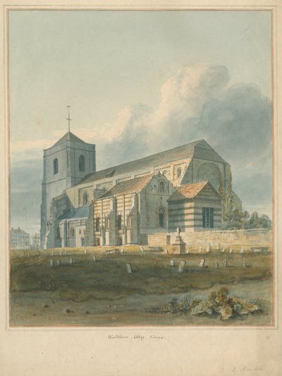 Essex - Waltham Abbey, 1802 door John Buckler