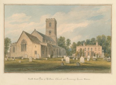 Essex - Witham Kerk en Pastorie door John Buckler