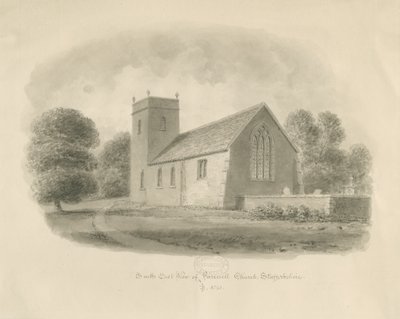 Farewell Kerk: sepia tekening door John Buckler