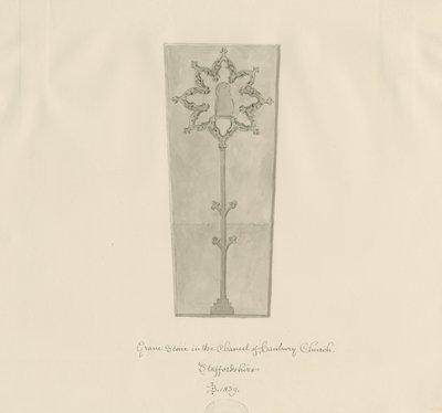 Hanbury Kerk - Grafsteen door John Buckler