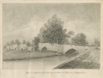 Handsacre - Oude Hoge Brug door John Buckler