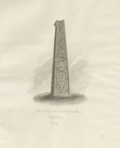 Ilam Kerk - Oude Kruis door John Buckler