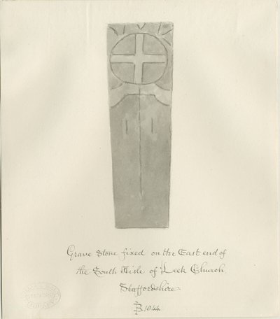 Leek Church - Grafsteen door John Buckler