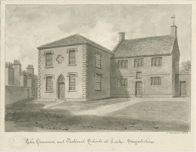 Leek Stad - Grammar School door John Buckler