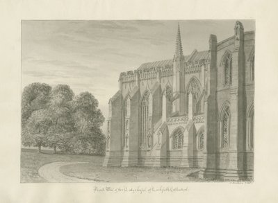 Lichfield Kathedraal - Noordaanzicht door John Buckler