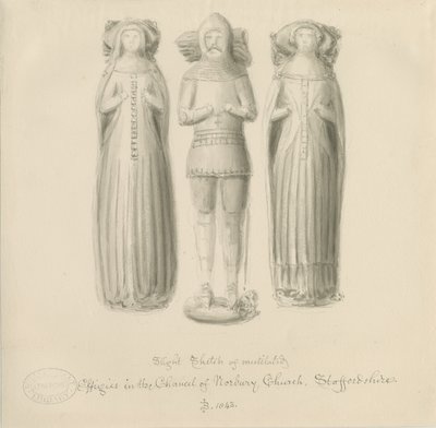 Norbury Kerk - Beeld van Sir Edward Botiler door John Buckler