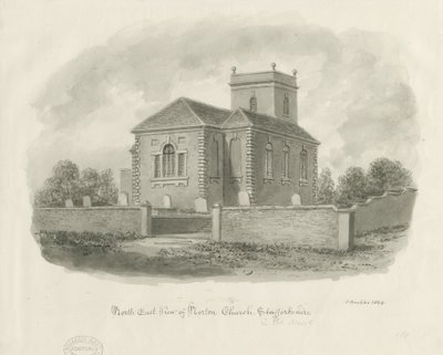 Norton-in-the-Moors Church door John Buckler