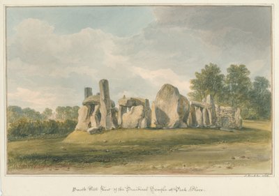 Oxfordshire - Henley upon Thames - Druïdische Tempel bij Park Place, 1826 door John Buckler