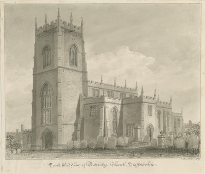 Penkridge Kerk door John Buckler