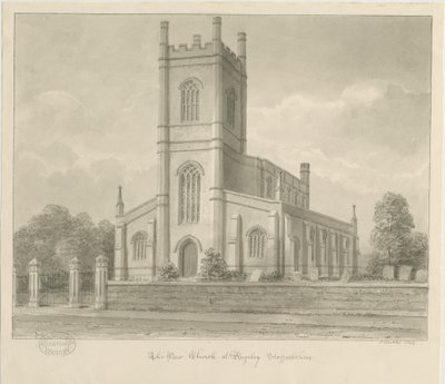 Rugeley Kerk (Nieuw) door John Buckler