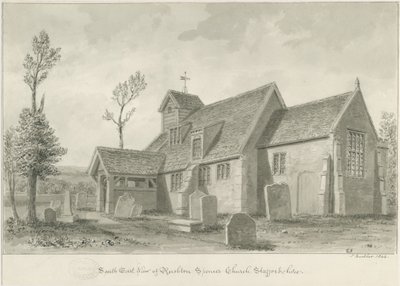 Rushton Spencer Kerk door John Buckler