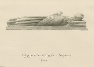 Shareshill Kerk - Monumentaal beeld [Cassandra Swynnerton] door John Buckler