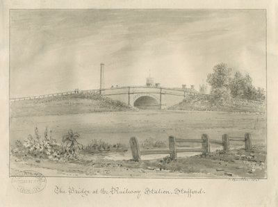 Stafford - Brug bij Treinstation door John Buckler