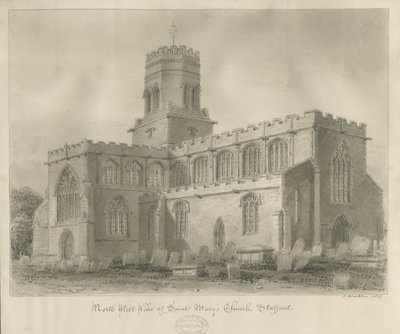 Stafford - Sint-Maria Kerk door John Buckler