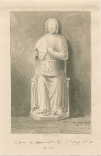 Swynnerton Kerk - Beeld van Jezus Christus door John Buckler