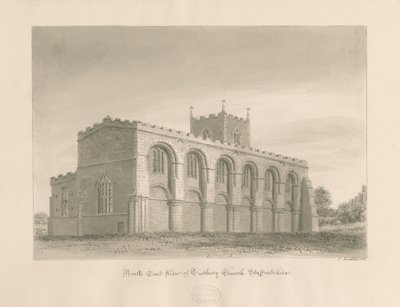Tutbury Priory Kerk door John Buckler