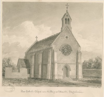 Uttoxeter Stad - Nieuwe Katholieke Kapel door John Buckler