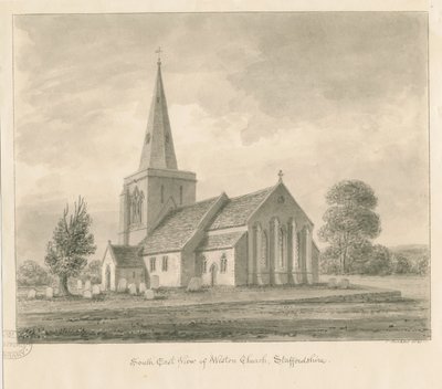 Weston-on-Trent Kerk door John Buckler