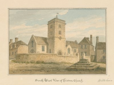 Wiltshire - Hindon Kerk, 1804 door John Buckler