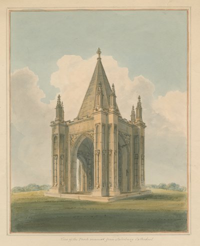 Wiltshire - Salisbury Kathedraal - Portiek, 1800 door John Buckler