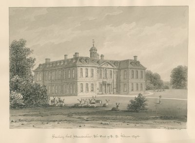 Worcestershire - Hanbury Hall door John Buckler
