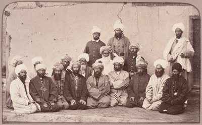 Sirdar Habeeboolah [sic] Gilzai en andere Khans, 1879 door John Burke