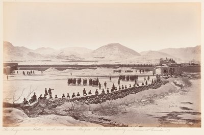 De Laager en Abattis, Sherpur-kampement, december 1879 door John Burke