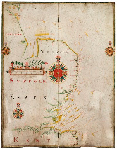 Engeland, oostkust, Spurn Head tot South Foreland door John Burston