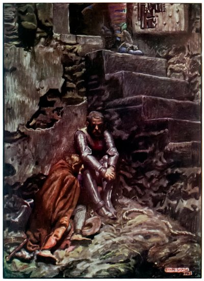 Christian en Hopeful in Kasteel Twijfel uit De Pelgrimsreis Van Deze Wereld, Naar Die Welke Komt door John Bunyan door John Byam Liston Shaw