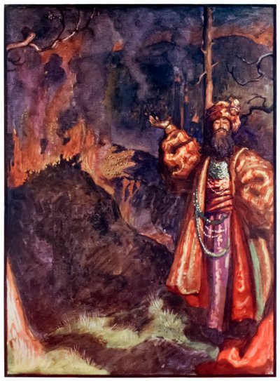 Demas uit The Pilgrims Progress From This World, To That Which Is To Come door John Bunyan (1628-1688) Illustratie door Byam Shaw (1872-1919) door John Byam Liston Shaw